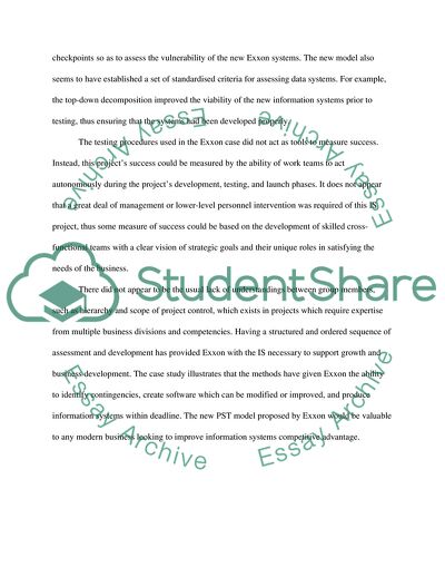 EXXONS EXPERIENCE WITH THE MICHAEL JACKSON DESIGN METHOD