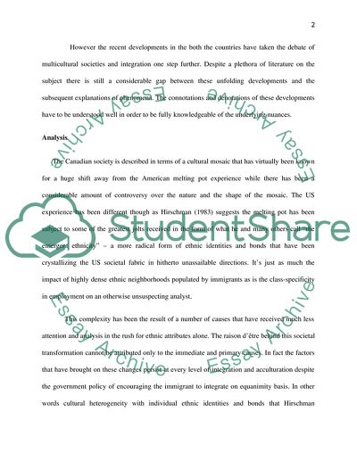 Canadas and USs Approaches to Immigration