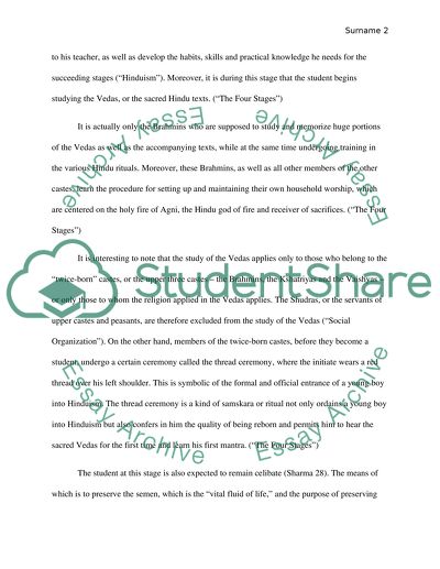 The Four Stages of Life as a Hindu