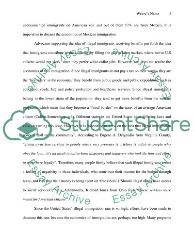 Social Services for Illegal Immigrants. Great Wall of America between Mexico and the US