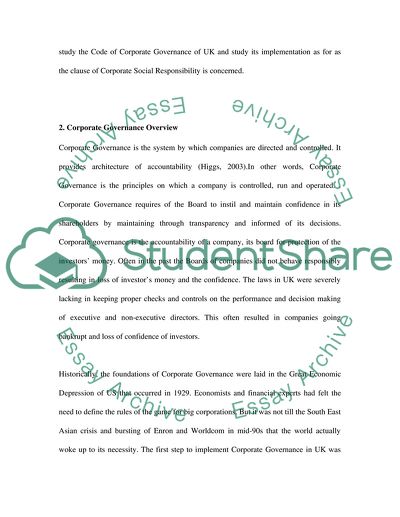 Strategic Managment - Corporate Governance