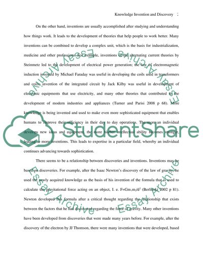 Discuss the claim that some areas of knowledge are discovered and others are invented