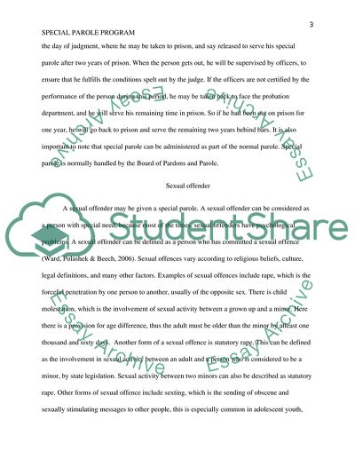 Special probation/parole client and programs