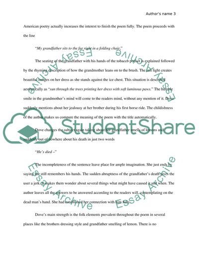 The Death Trap in Dove and Heaneys Poems