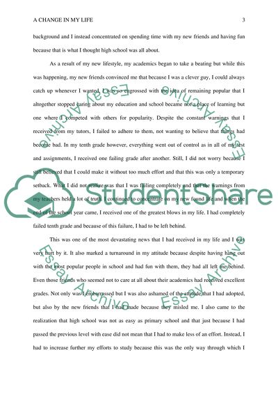 change you essay