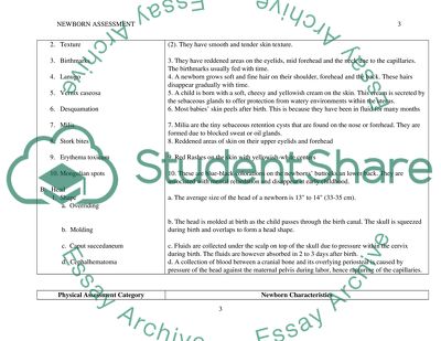 Newborn Assesment