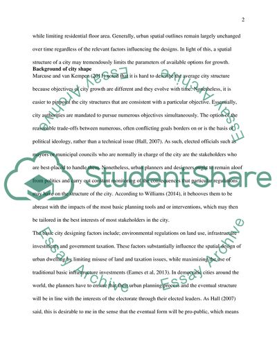 Physical Form and Configuration of Cities