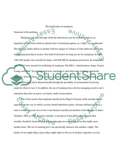 The Legalization of Marijuana