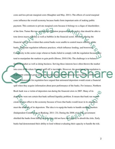 The Process of Banking Regulation