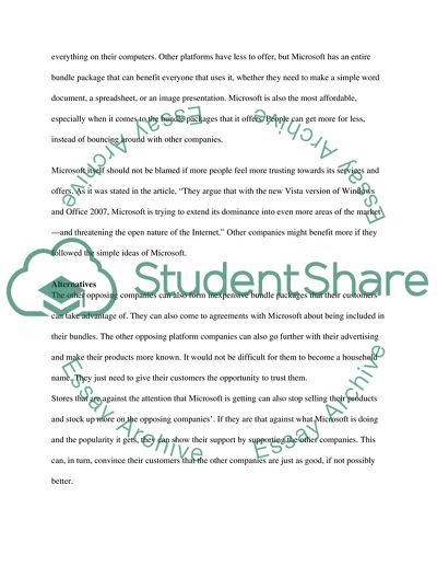 Analysis of Microsoft in Europe: The Real Stakes Study