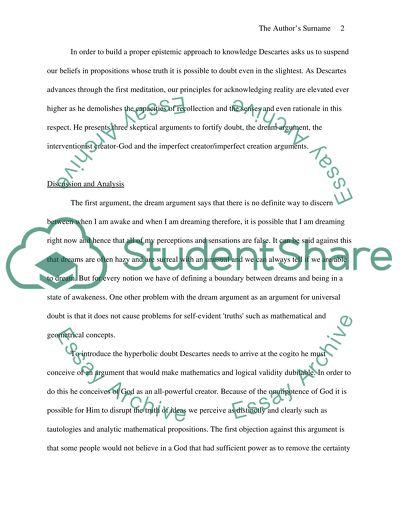 Descartes Philosophy of Mind and Soul