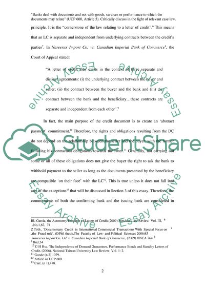 Banks Deal with Documents and Not with Goods or Services to Which the Documents May Relate