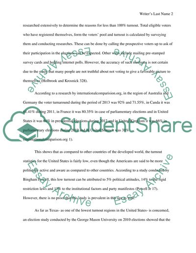 Voting, Campaigns, and Elections