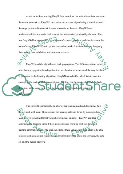 Creating a Neural Network Using EasyNN-Plus