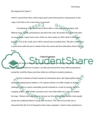 Create advertising development