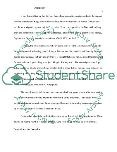 England and the Crusade