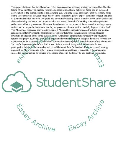 Japanese Abenomics: What We Hope to See