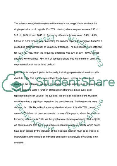 Discrimination of Single- and Triple-cycle Sinusoidal Acoustic Signals