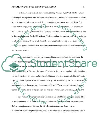 Automotive Assisted Driving Technology