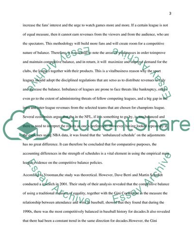 Competitive Balance in North American Sports and European Sports