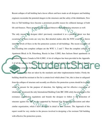 Design of Fire Protection Systems for Tall Buildings