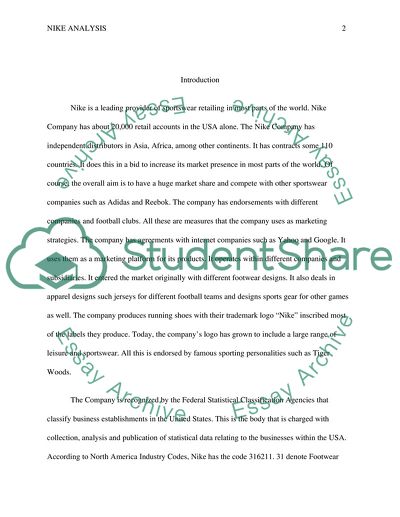 Company Analysis for Nike