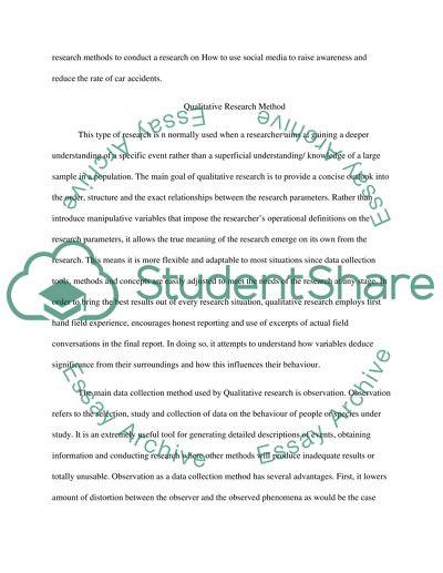 Social Media for Raising Awareness and Reducing Car Accidents