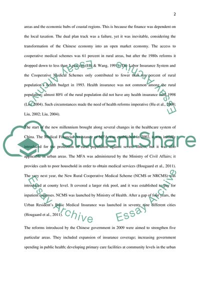 Chinas Security and Healthcare Systems