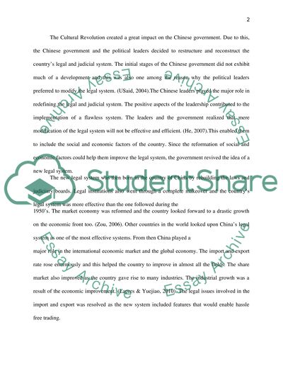 Explain the main aspects of the development of the chinese legal system since 1978