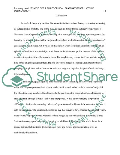 Sociology and Crime: Juvenile Delinquency