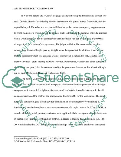 Assessment for Taxation Law