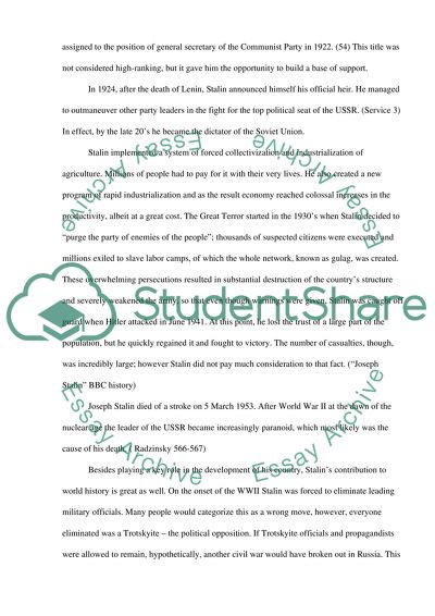 Joseph Stalin Politics