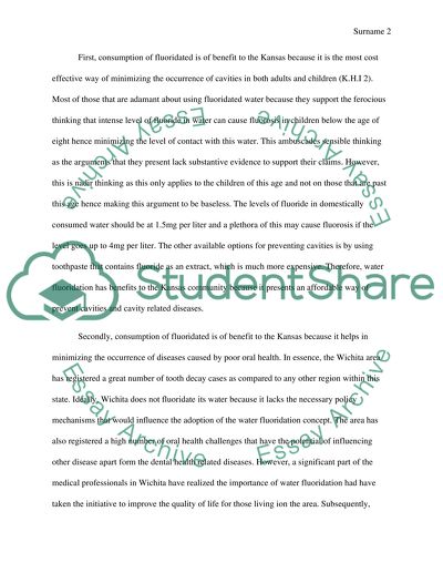 Water Fluoridation Issue in Kansas