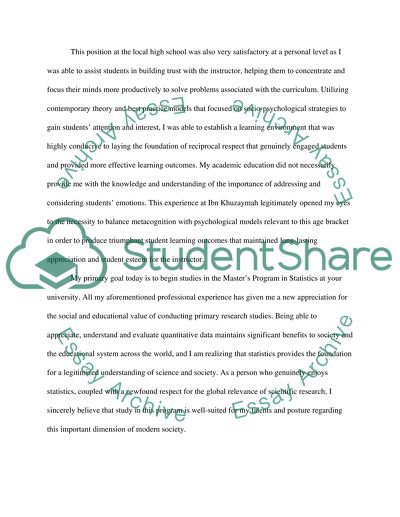 Statement of purpose