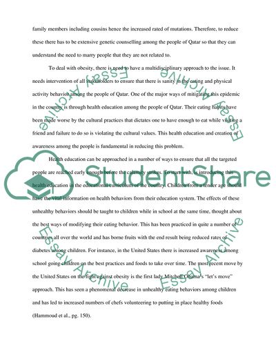 Health problem in Qatar