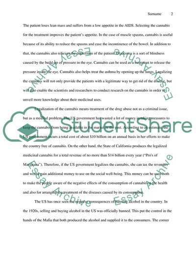 Legalization of the Cannabis in the United States