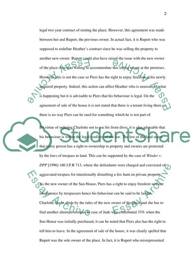 Land Law and Property Agreements