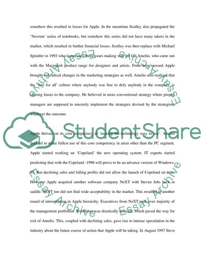 Strategy of Apple Computer Inc