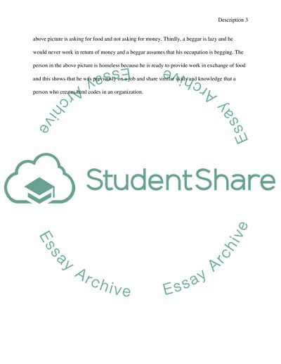 Description of a photo of a homeless person