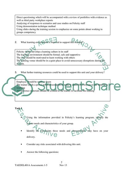 Plan organize and deliver group based learning