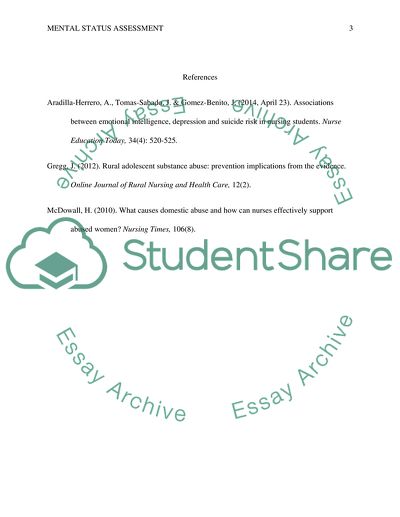 Mental Status Assessment
