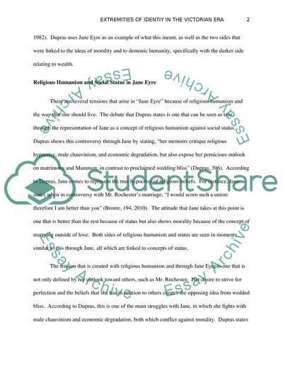 Extremities of Identity in the Victorian Era