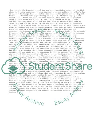 The University Cafe Management