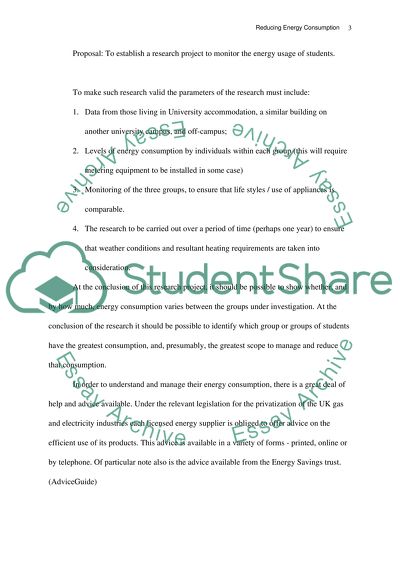 Essay on energy usage