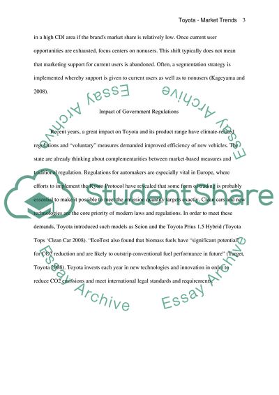 Toyota - Market Trends