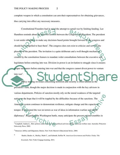 The Policy Making Process