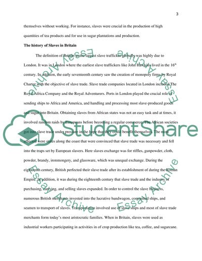 British Slavery in the Middle of the 18th Century