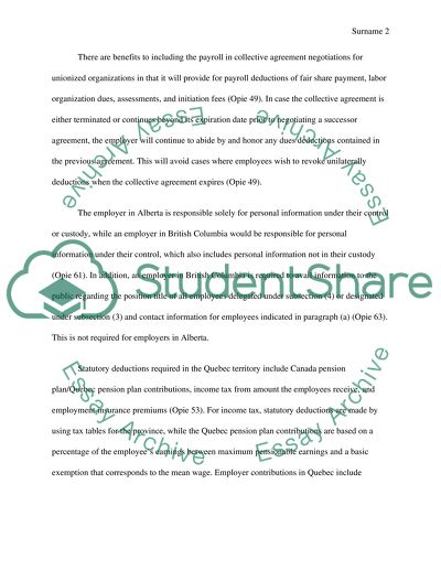 Payroll questions assignment