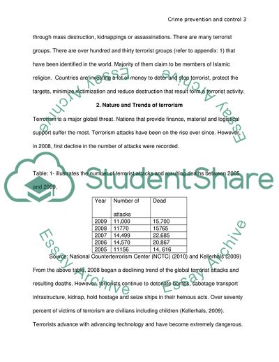 Crime Prevention and Control Policies