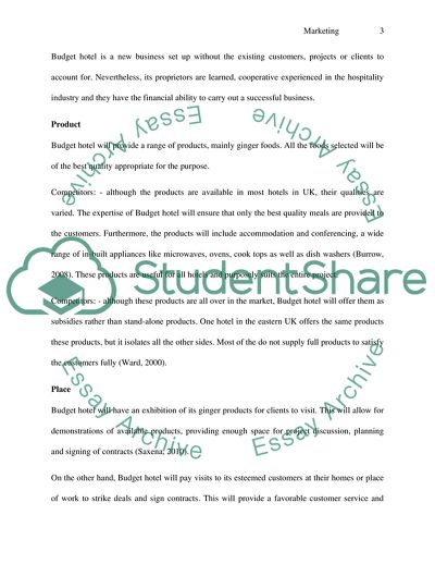 Promotional Plan of the Ginger Hotel